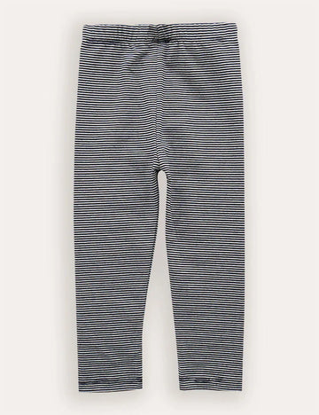 Cotton Car Applique Striped Leggings